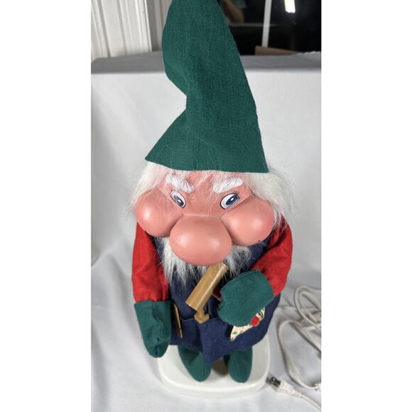 VTG Christmas Motionette Animated Santakins Grubby Elf Figures Fairy Gnome Works - Picture 3 of 9